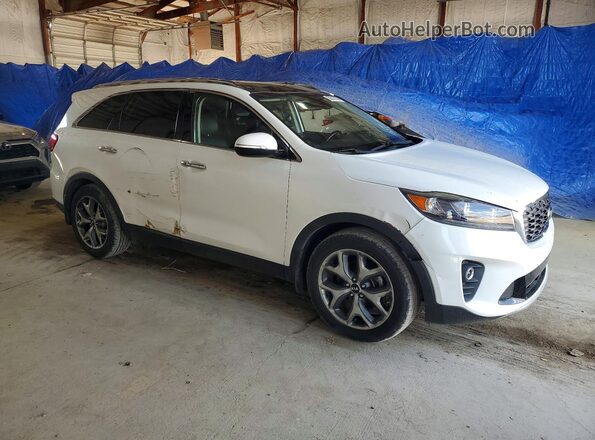 5XYPHDA52KG601464 2019 KIA SORENTO White წინა ხედი