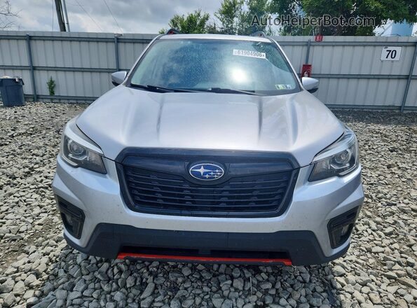 JF2SKAJC7KH438229 2019 SUBARU FORESTER Silver Vista trasera