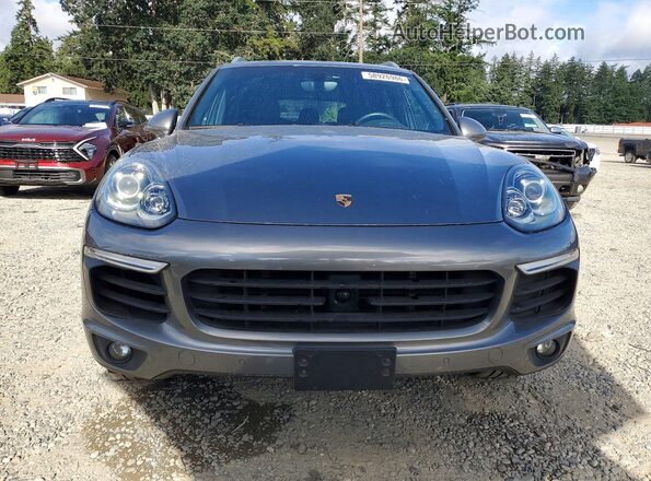 WP1AE2A21GLA17348 2016 PORSCHE CAYENNE Gray Widok z tyłu