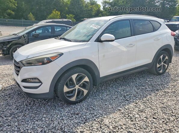KM8J3CA20GU055382 2016 HYUNDAI TUCSON White Rear left
