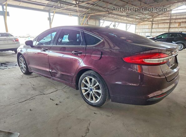 3FA6P0HD5HR247559 2017 FORD FUSION Burgundy Tył prawy
