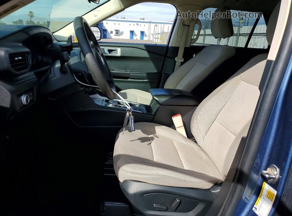 1FMSK7BH2LGB31081 2020 FORD EXPLORER Blue Widok deski rozdzielczej