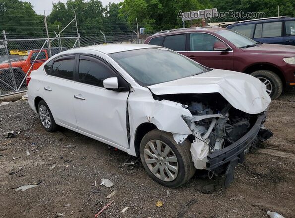 3N1AB7AP4JY332312 2018 NISSAN SENTRA White წინა ხედი