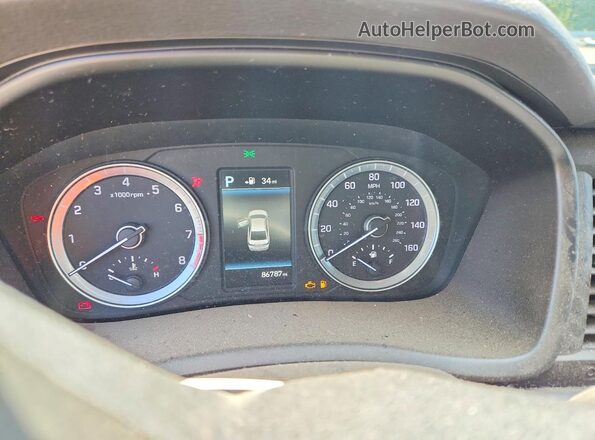 5NPE34AF4KH769257 2019 HYUNDAI SONATA Black უკანა სავარძლების ხედი