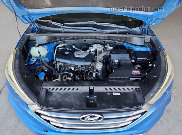 KM8J33A26HU454735 2017 HYUNDAI TUCSON Blue VIN კოდის სტიკერის ხედი