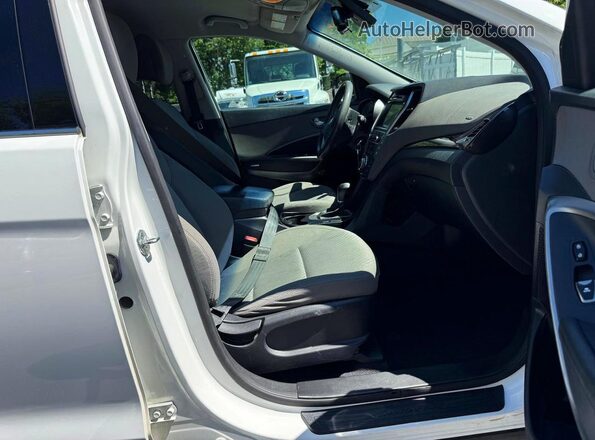 KM8SMDHF9HU173898 2017 HYUNDAI SANTA White Vista de los asientos traseros