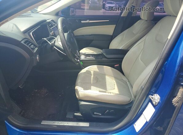 3FA6P0RU4JR247301 2018 FORD FUSION Blue წინა პანელის ხედი