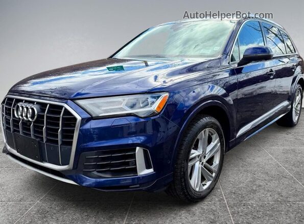 WA1AXAF70MD010157 2021 AUDI Q7 Blue Հետևի աջ