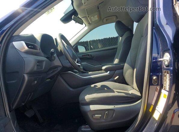 5TDCZRAH7NS546164 2022 TOYOTA HIGHLANDER Blue Dashboard view