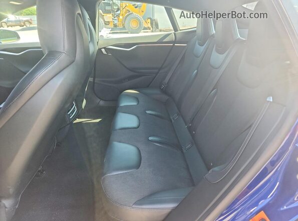 5YJSA1E16GF148422 2016 TESLA MODEL S Синий Вид задней части салона