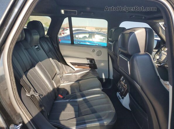 SALGV2EF7GA302164 2016 LAND ROVER RANGE Black უკანა სალონის ხედი