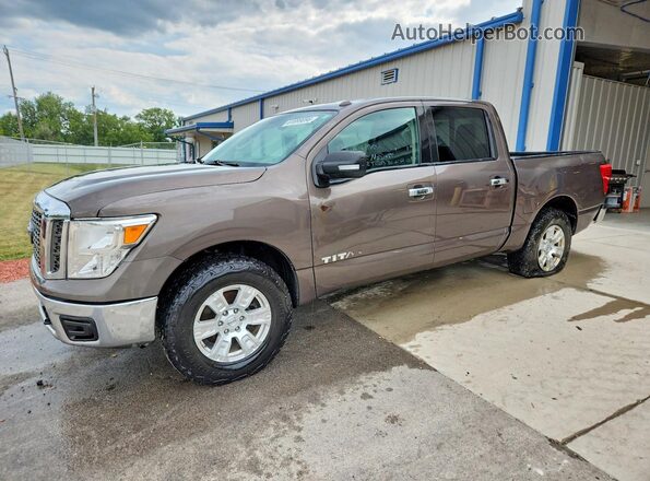 1N6AA1EJ7JN501199 2018 NISSAN TITAN Коричневый Задняя левая четверть