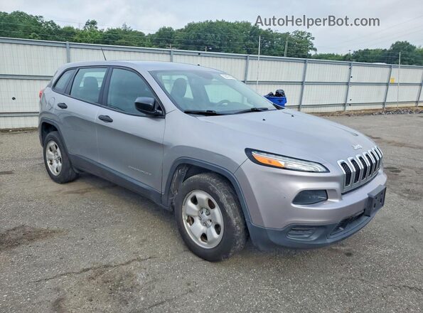 1C4PJMAB0HW655335 2017 JEEP CHEROKEE Silver Դիմացի տեսք