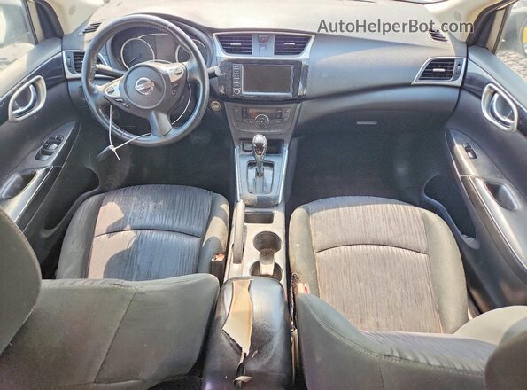 3N1AB7AP4KY314720 2019 NISSAN SENTRA White ხელსაწყოთა პანელის ხედი