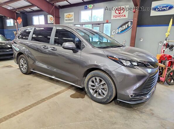5TDYSKFC7RS114503 2024 TOYOTA SIENNA Gray Widok z przodu