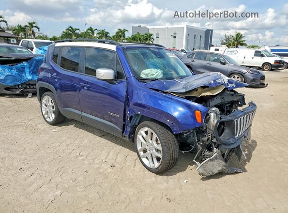 ZACNJCBB7MPM43262 2021 JEEP RENEGADE Blue Вид спереду