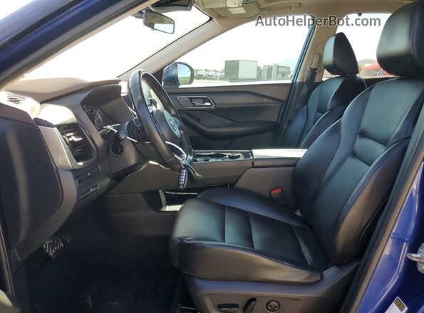 JN8AT3BB0MW230768 2021 NISSAN ROGUE Blue Widok deski rozdzielczej