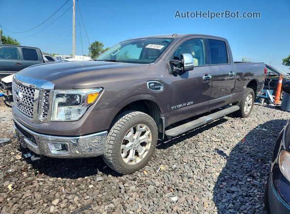 1N6BA1F48GN502769 2016 NISSAN TITAN Серый Задняя левая четверть