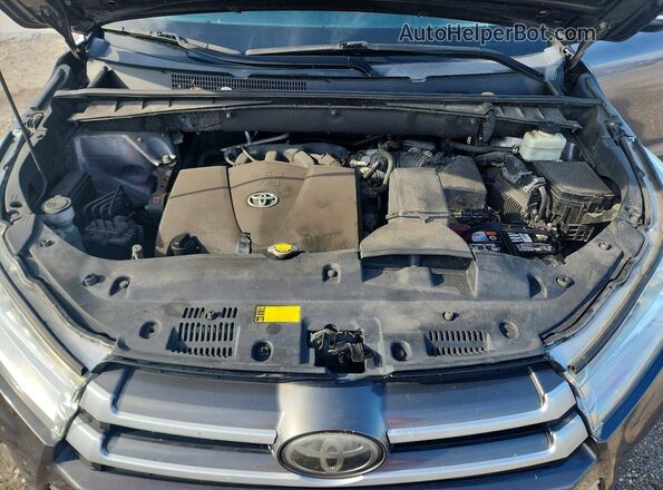 5TDBZRFH0HS414372 2017 TOYOTA HIGHLANDER Серый Вид наклейки с VIN-кодом