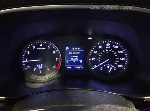 KM8J23A43KU036869 2019 HYUNDAI TUCSON Gray Вид задніх сидінь