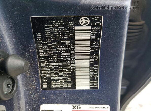 5YFBURHE3JP806021 2018 TOYOTA COROLLA Gray სალონის 360-გრადუსიანი ხედი