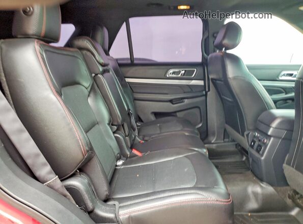 1FM5K8GT3GGC70805 2016 FORD EXPLORER Red Սալոնի հետևի տեսք