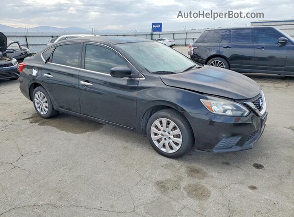 3N1AB7AP0HY377080 2017 NISSAN SENTRA Black Դիմացի տեսք