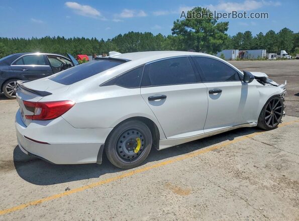 1HGCV2F37KA006484 2019 HONDA ACCORD White Передня права чверть
