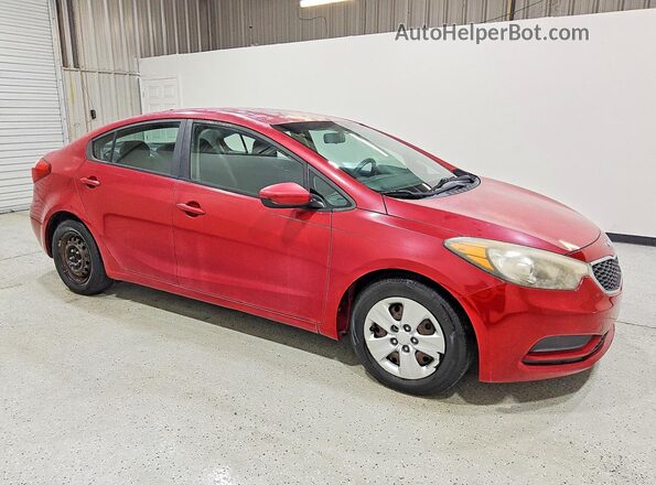 KNAFK4A64G5562377 2016 KIA FORTE Red Դիմացի տեսք