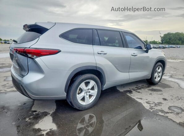 5TDCZRAH7MS069461 2021 TOYOTA HIGHLANDER Silver Առջևի աջ