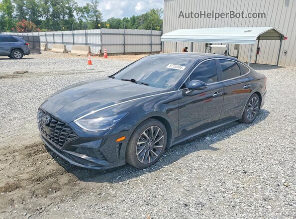 KMHL34J24NA179507 2022 HYUNDAI SONATA Черный Задняя левая четверть