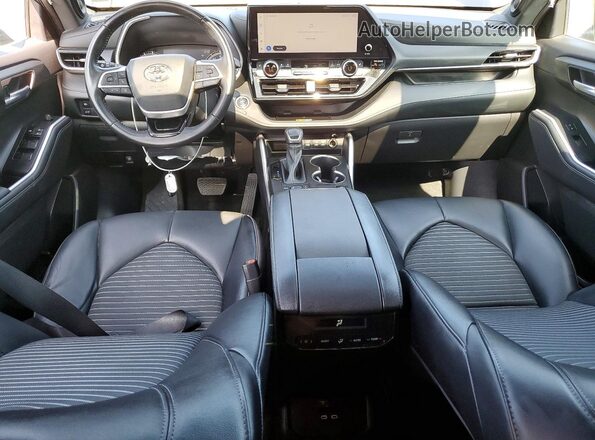 5TDKDRBH0PS512837 2023 TOYOTA HIGHLANDER Black ხელსაწყოთა პანელის ხედი