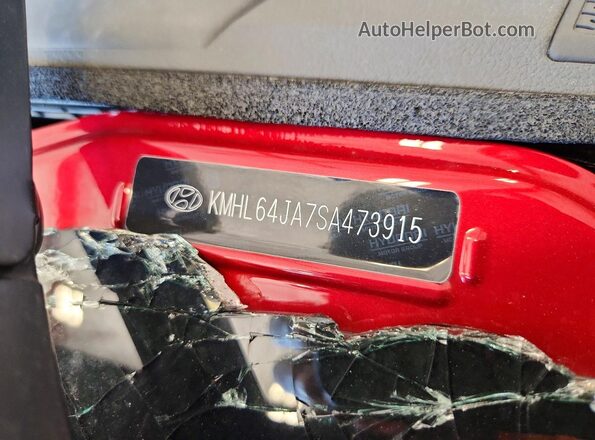 KMHL64JA7SA473915 2025 HYUNDAI SONATA Red Vista de la etiqueta del VIN