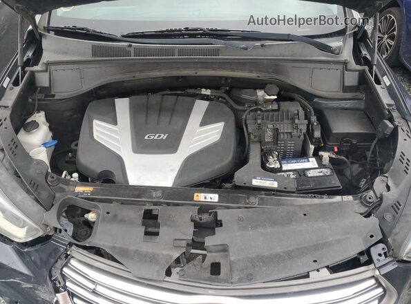 KM8SN4HF4KU300478 2019 HYUNDAI SANTA Blue Вид наклейки з VIN-кодом