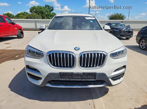 5UXTY3C08L9B55304 2020 BMW X3 White Հետևի տեսք