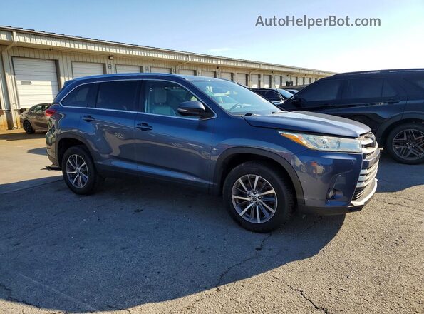 5TDKZRFH9KS297768 2019 TOYOTA HIGHLANDER Blue წინა ხედი