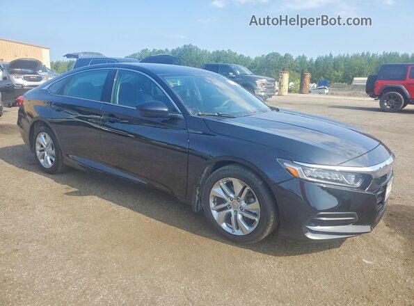 1HGCV1F1XKA128376 2019 HONDA ACCORD Черный Вид спереди