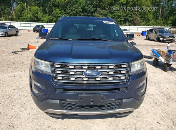 1FM5K8D80HGC60198 2017 FORD EXPLORER Blue Հետևի տեսք