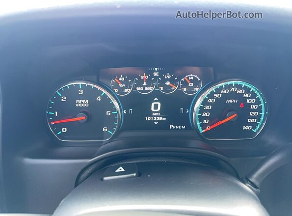 1GNSCCKC6GR458373 2016 CHEVROLET TAHOE Black Instrument cluster view
