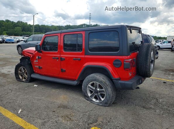 1C4HJXEN6LW218927 2020 JEEP WRANGLER Red Rear right