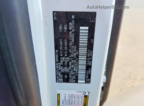 JTJCHMAA0S2033170 2025 LEXUS RX White Панорамний вид салону 360°