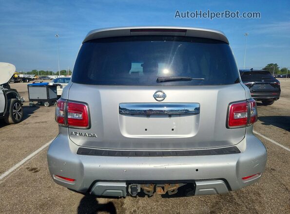 JN8AY2NC6H9504317 2017 NISSAN ARMADA Silver Вид салону спереду