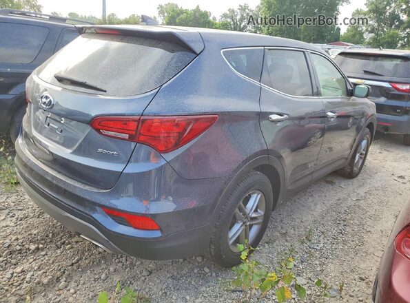 5NMZT3LB3HH039433 2017 HYUNDAI SANTA Синий Передняя правая четверть