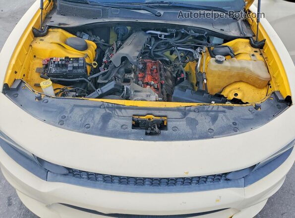 2C3CDXGJXJH167041 2018 DODGE CHARGER Yellow Engine compartment view
