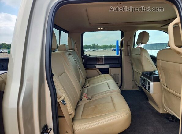 1FTEW1EG7JKC06633 2018 FORD F150 Gold Rear interior view