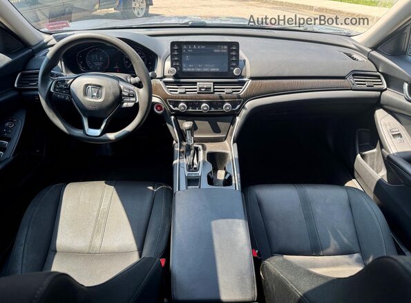 1HGCV1F44KA033841 2019 HONDA ACCORD Silver Вид задніх сидінь