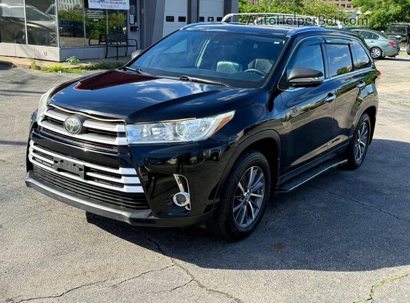 5TDJZRFH4KS582650 2019 TOYOTA HIGHLANDER Black Rear left