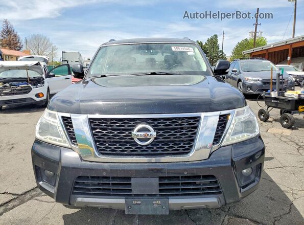 JN8AY2NC3LX516302 2020 NISSAN ARMADA Black Вид ззаду