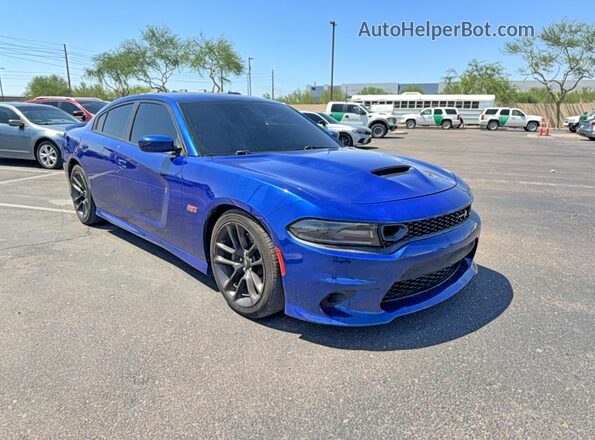 2C3CDXGJ0LH107496 2020 DODGE CHARGER Blue Tył lewy