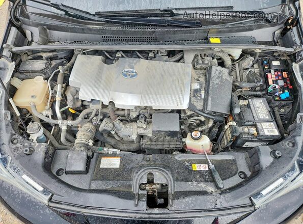 JTDKARFU3J3552208 2018 TOYOTA PRIUS Black Շարժիչի բաժամունքի տեսք